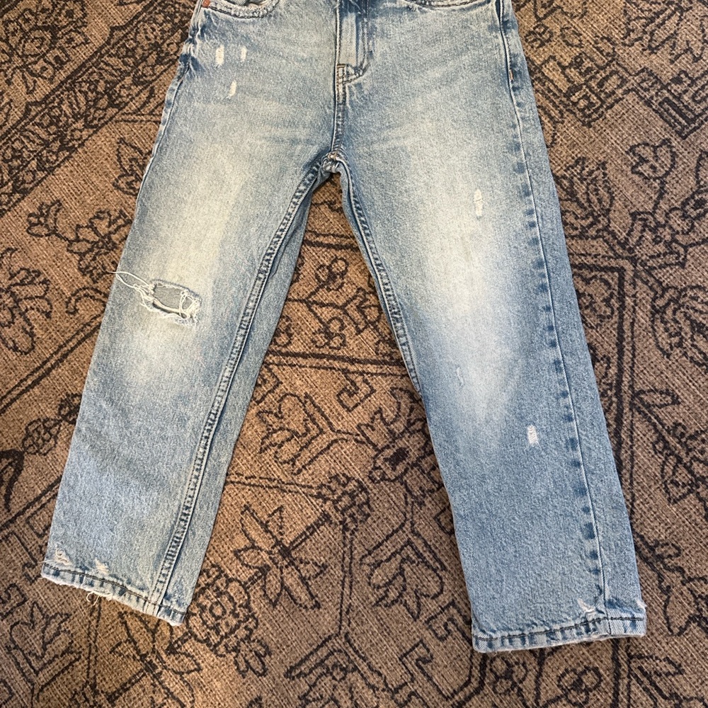 Zara Kids Light Blue Distressed Jeans